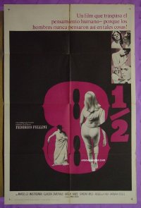 #7056 8 1/2 Span1sh '63 Fellini, Mastroianni