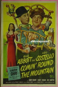 #129 COMIN' ROUND THE MOUNTAIN 1sh '51 A & C 