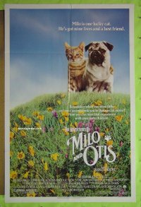 A034 ADVENTURES OF MILO & OTIS one-sheet movie poster '89 family!