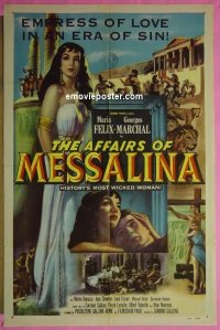 #045 AFFAIRS OF MESSALINA 1sh '53 Felix 