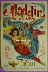 #2210 ALADDIN & HIS LAMP 1sh '52 Medina