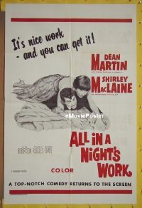 #0147 ALL IN A NIGHT'S WORK 1sh R60s Martin 