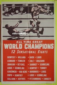 #0153 ALL TIME GREAT WORLD CHAMPIONS 1sh '40s 