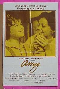 A072 AMY one-sheet movie poster '81 Disney, Agutter, Newman