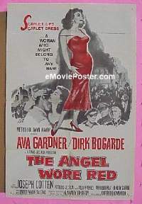 #3081 ANGEL WORE RED 1sh '60 Ava Gardner