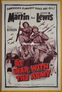 #045 AT WAR WITH THE ARMY 1sh R58 Martin 