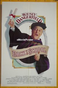 r111 BACK TO SCHOOL one-sheet movie poster '86 Dangerfield, Downey Jr.