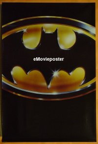 #370 BATMAN teaser 1sh '89 Keaton, Nicholson 