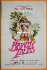 #063 BAWDY TALES 1sh '74 Pasolini sex! 