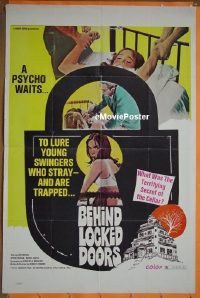 #0266 BEHIND LOCKED DOORS 1sh R76 swingers!