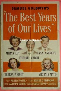 #0632 BEST YEARS OF OUR LIVES 1sh47 Loy,March 