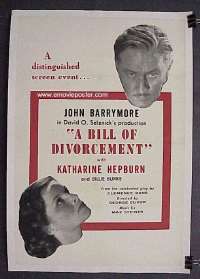 BILL OF DIVORCEMENT ('32) linen 1sheet