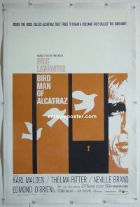 #0791 BIRDMAN OF ALCATRAZ linen 1sh '62 