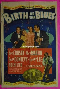 #7239 BIRTH OF THE BLUES 1sh '41 Crosby