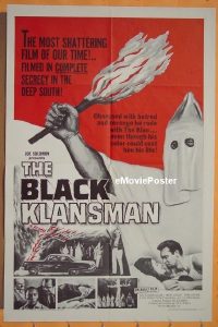 #073 BLACK KLANSMAN rare style 1sh '66 