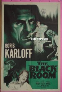 #0353 BLACK ROOM 1sh R55 Karloff 