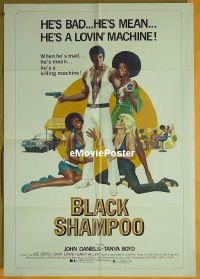 #043 BLACK SHAMPOO 1sh '76 blaxploitation 
