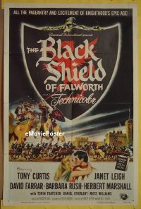 #0354 BLACK SHIELD OF FALWORTH 1sh '54 Curtis 