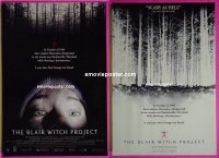 #136 BLAIR WITCH PROJECT 1sh '99 horror 