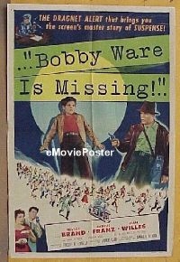 #120 BOBBY WARE IS MISSING 1sh '55 Brand 