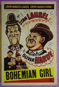 #7273 BOHEMIAN GIRL 1sh R40s Laurel & Hardy