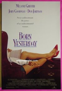 F045 BORN YESTERDAY DS 5 one-sheet movie posters '93 Melanie Griffith