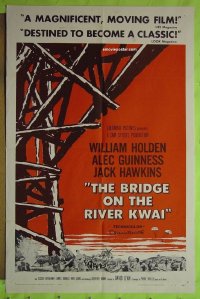#7296 BRIDGE ON THE RIVER KWAI 1sh '58 Holden