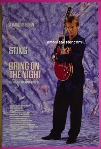 #4670 BRING ON THE NIGHT teaser 1sh 85 Sting! 