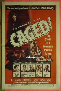 #463 CAGED 1sh '50 Parker, Moorehead 
