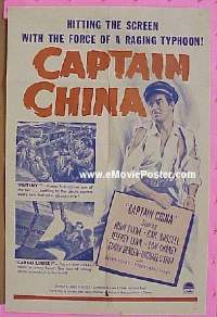 #465 CAPTAIN CHINA 1sh '49 Payne, Russell 