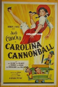 #139 CAROLINA CANNONBALL 1sh '55 Canova 