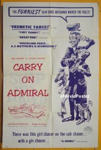 #0538 CARRY ON ADMIRAL 1sh '57 English sex! 