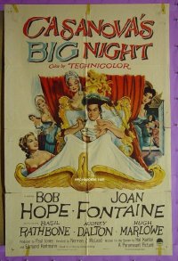 #7346 CASANOVA'S BIG NIGHT 1sh '54 Bob Hope