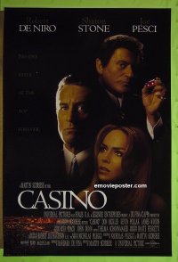 #143 CASINO 2-sided 1sh '95 De Niro, Stone 