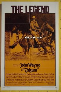 #0605 CHISUM 1sh '70 big John Wayne! 