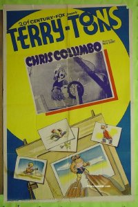 #7376 CHRIS COLUMBO 1sh '38 Terry-Toons