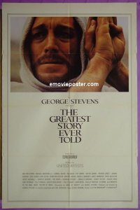 #9243 GREATEST STORY EVER TOLD 1sh65 Cinerama 