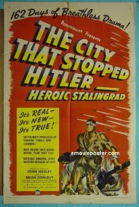 #7438 CITY THAT STOPPED HITLER 1sh '43 WWII 
