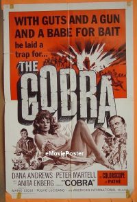 #100 COBRA 1sh '68 sexy babe! 
