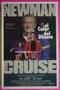 #2291 COLOR OF MONEY Spanish 1sh '86 Newman 