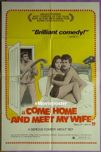 #689 COME HOME & MEET MY WIFE 1sh '74 Italian 