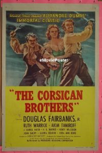 #112 CORSICAN BROTHERS 1sh R47 Fairbanks 