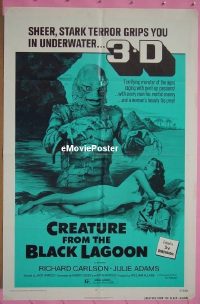 #166 CREATURE FROM THE BLACK LAGOON 1shR72 3D 