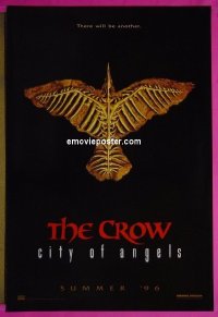 #2312 CROW CITY OF ANGELS DS teaser 1sh '96 