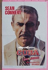 #244 CUBA teaser 1sh '79 Sean Connery 