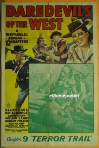 #105 DAREDEVILS OF THE WEST 1sh '43 serial 