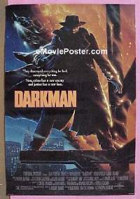 #150 DARKMAN 2sided 1sh '90 Neeson, McDormand 