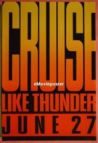 #4709 DAYS OF THUNDER teaser 1sh90 Tom Cruise 