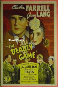 #163 DEADLY GAME 1sh '41 Charles Farrell 