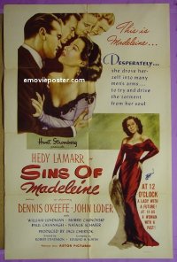 #0535 DISHONORED LADY 1sh R51 Hedy Lamarr